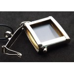 Glass Memory Rectangle Pendant